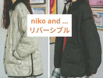 새상품 niko and - 코듀로이 퀼트 자켓 [리버서블]