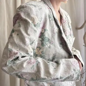 울 자켓 꽃무늬 구제 의류 앤티크
