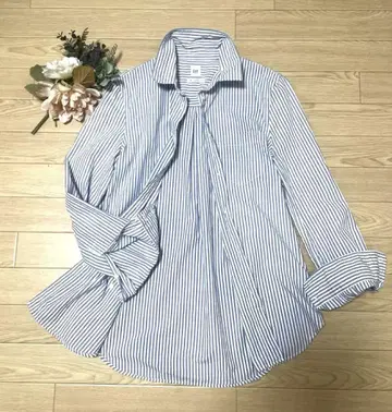 Gap BF 스트라이프 셔츠 블루 XS