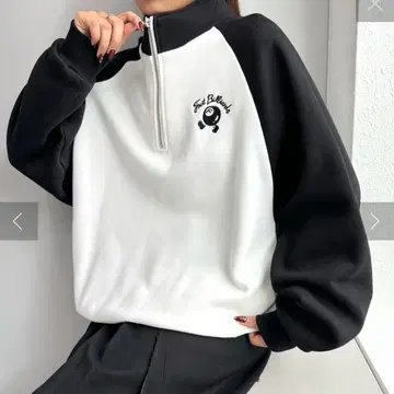 WHO'SWHOgallery 당구 하프 지퍼 맨투맨 래글런