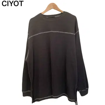 CIYOT 크루넥 T셔츠 긴팔 롱티 무지 코튼 혼방 M