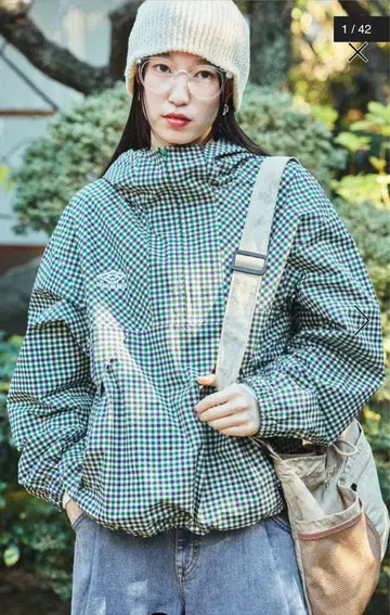 엄브로 아노락 후드티 그린
