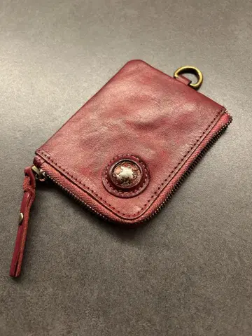 빈티지 가죽 미니 지갑