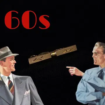 빈티지 넥타이 핀 레트로 로카빌리 영국 수트 신사