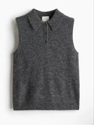 H&M 카라 부착 풀오버 베스트