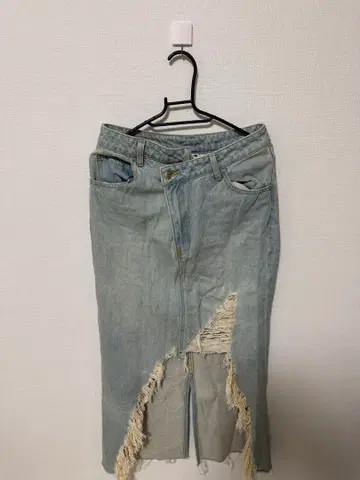 X-girl 프린지 타이틀 스커트