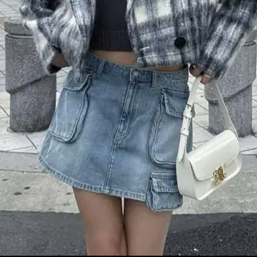 ZARA 자라 데님 스커트 미니 XS