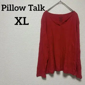 Pillow Talk [ XL ] 레드 긴팔 티셔츠 여성용 귀여운