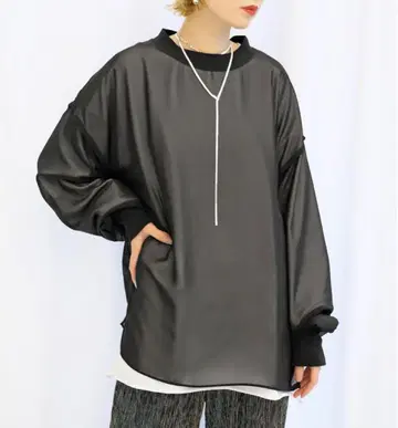 CITYSHOP 시폰 롱 티셔츠