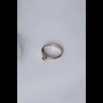 프렌치 빈티지 앤티크 반지 유럽 구제 의류 루비 반지 벼룩시장