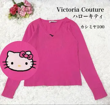 레어 Victoria Couture 헬로키티 콜라보 캐시미어 100%