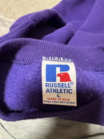 Russell 90s USA 보라색 거의 데드