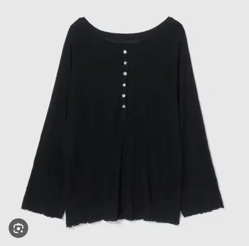 시루무린 MULTI 버튼 헨리넥 Sheer 상의