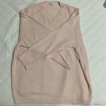 UNIQLO C 핑크 V넥 니트 XXL