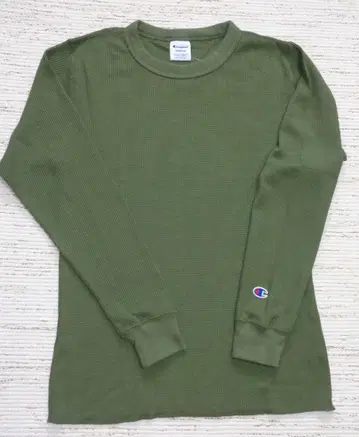 챔피온 롱 슬리브 와플 T셔츠 코튼 USA