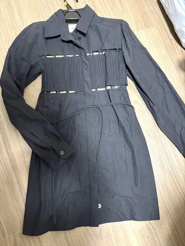 Nanushka 블랙 긴팔 셔츠 원피스 미사용