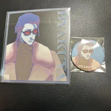 BLEACH 쿠치키 뱌쿠야 매트 캔뱃지 BLEACH WORLD 색지