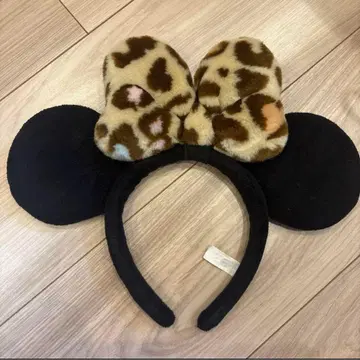 디즈니 미니 머리띠 레오파드 무늬 표범 무늬 레오파드