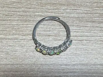 실버 오팔 반지