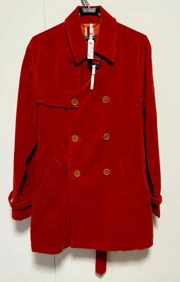 Paul Smith 폴스미스 스웨이드풍 트렌치코트 오렌지