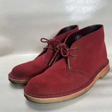 클락스 데저트 부츠 23cm 보르도 스웨이드