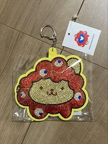 만박 먁먁 폼폼푸딩 키라키라 가죽 키링 산리오 한정판
