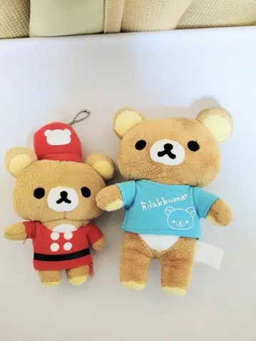 리락쿠마 봉제 인형 2체 세트