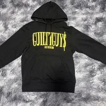 GUILTYGUYS 후드 부착 후드티 블랙