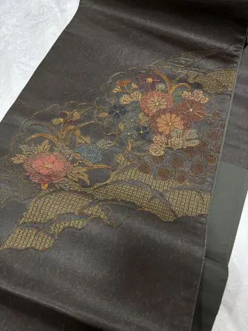 후쿠로 오비 순수 실크 쑤저우 자수