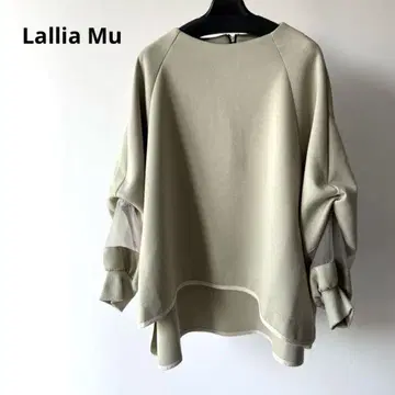 새상품 Lallia Mu 시어 슬리브 풀오버