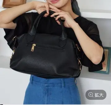 미스티우먼 미들 보스턴 Bag 블랙 보스턴 백