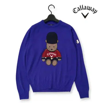 새상품급 캘러웨이 버킹엄 베어 자수 니트 풀오버