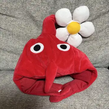 빨간 피크민 모자 피크민 모자 피크민 모자 할로윈 코스프레