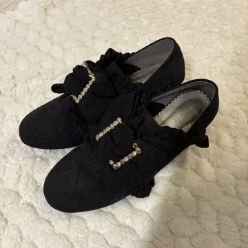 axes femme kawaii 로코코 슈즈 블랙 L
