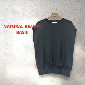 NATURAL BEAUTY BASIC 총침 프렌치 슬리브 니트