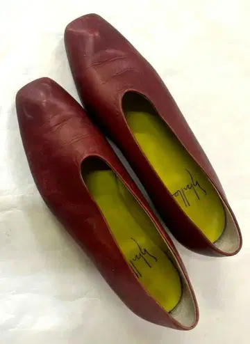 버건디 가죽 펌프스 Sybilla 24cm