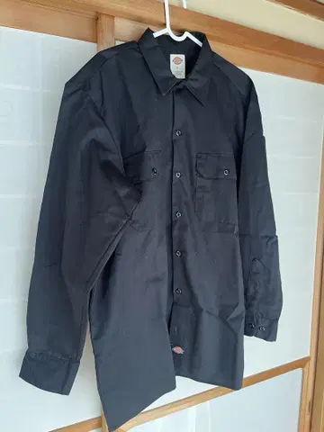 Dickies 블랙 긴팔 셔츠 L 사이즈