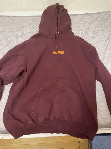 XLARGE 버건디 후드티