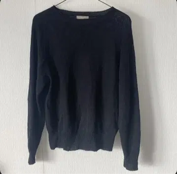 MARGARET HOWELL 블랙 (깊은 네이비) 린넨 니트