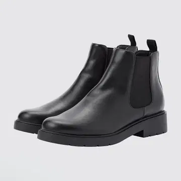 UNIQLO 네이비터치 사이드고어 숏부츠