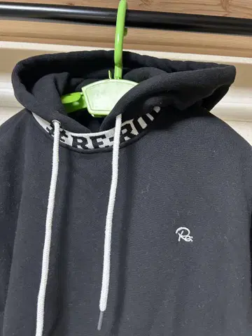REroom 릴룸 블랙 후드 부착 후드티 M