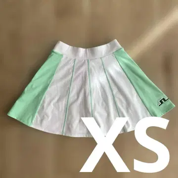 J.LINDEBERG 골프 스커트 화이트 그린 XS 사이즈