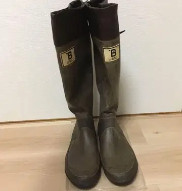 야조노카이 레인부츠 장화 3L 사이즈 브라운