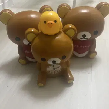 리락쿠마 저금통 시계