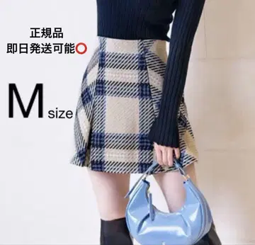 SNIDEL 스나이델 로빙 체크 미니 스커트
