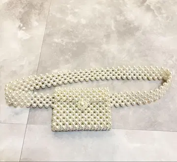 펄 비즈 파티 백 벨트