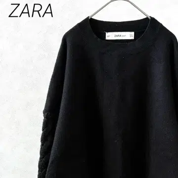 ZARA 니트 스웨터 크루넥 오버 사이즈 심플 루즈핏