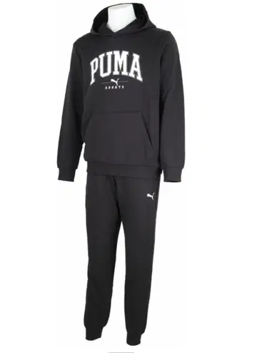 푸마 PUMA 후드 부착 맨투맨 세트 저지 L