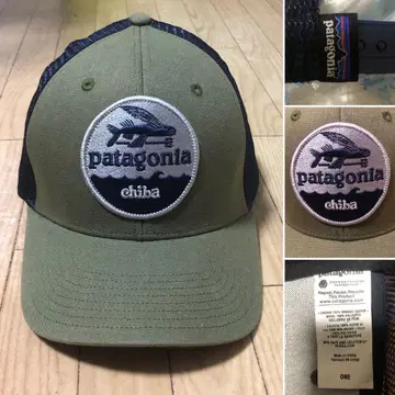 레어 patagonia 파타고니아 서프 치바 한정판 와펜캡 카키