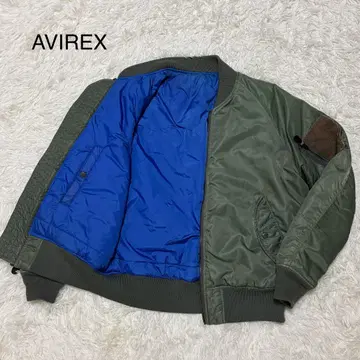아비렉스 리버서블 MA-1 AMERICAN RAG 그린 파랑 XL